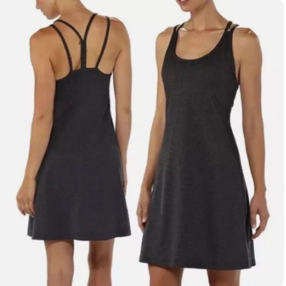 Patagonia Gray Latticeback Sporty Athleisure Athletic Yoga Tennis Mini Dress M